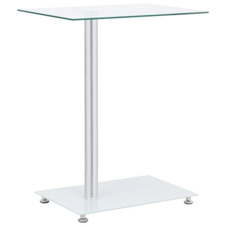 Mesa auxiliar en U vidrio templado transparente 45x30x58 cm en Mesas auxiliares | Comprar online en Foro24