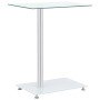 Mesa auxiliar en U vidrio templado transparente 45x30x58 cm en Mesas auxiliares | Comprar online en Foro24