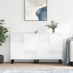 Sideboards 2 Stück weißes Sperrholz von vidaXL, Sideboards - Ref: Foro24-3190133, Preis: 129,64 €, Rabatt: %