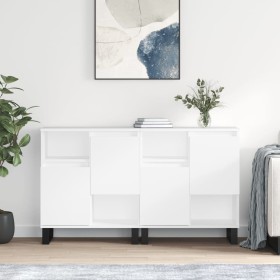 Sideboards 2 Stück weißes Sperrholz von vidaXL, Sideboards - Ref: Foro24-3190133, Preis: 131,20 €, Rabatt: %