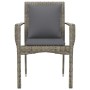 Sillas de jardín con cojines 4 unidades ratán sintético gris by vidaXL, Garden sets - Ref: Foro24-319880, Price: 254,51 €, Di...