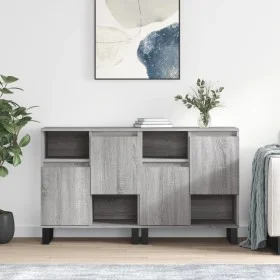 Sideboards 2 Stück Sonoma graues Sperrholz von vidaXL, Sideboards - Ref: Foro24-3190139, Preis: 133,81 €, Rabatt: %
