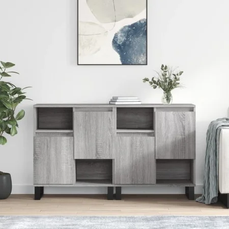 Sideboards 2 Stück Sonoma graues Sperrholz von vidaXL, Sideboards - Ref: Foro24-3190139, Preis: 133,81 €, Rabatt: %