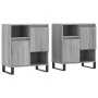 Sideboards 2 Stück Sonoma graues Sperrholz von vidaXL, Sideboards - Ref: Foro24-3190139, Preis: 133,81 €, Rabatt: %