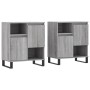 Sideboards 2 Stück Sonoma graues Sperrholz von vidaXL, Sideboards - Ref: Foro24-3190139, Preis: 135,51 €, Rabatt: %