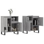 Sideboards 2 Stück Sonoma graues Sperrholz von vidaXL, Sideboards - Ref: Foro24-3190139, Preis: 135,51 €, Rabatt: %