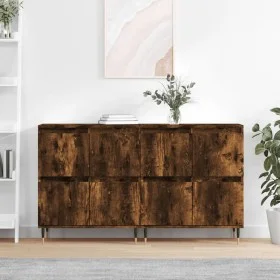 2-piece smoked oak plywood sideboards by vidaXL, Sideboards - Ref: Foro24-3190170, Price: 124,45 €, Discount: %
