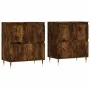 Aparadores 2 piezas madera contrachapada roble ahumado de vidaXL, Aparadores - Ref: Foro24-3190170, Precio: 124,42 €, Descuen...