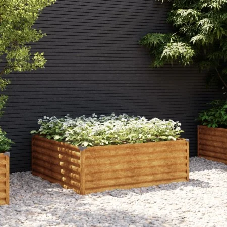 Pflanzgefäß aus Cortenstahl, 100 x 100 x 36 cm von vidaXL, Töpfe und Pflanzgefäße - Ref: Foro24-151993, Preis: 51,22 €, Rabat...