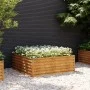 Pflanzgefäß aus Cortenstahl, 100 x 100 x 36 cm von vidaXL, Töpfe und Pflanzgefäße - Ref: Foro24-151993, Preis: 51,22 €, Rabat...