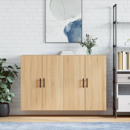Armario de pared 2 unidades roble Sonoma 69,5x34x90 cm de vidaXL, Aparadores - Ref: Foro24-3195646, Precio: 134,07 €, Descuen...