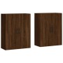 Armarios de pared 2 unidades marrón roble 69,5x34x90 cm de vidaXL, Aparadores - Ref: Foro24-3195650, Precio: 133,62 €