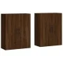 Wandschränke 2 Einheiten braune Eiche 69,5x34x90 cm von vidaXL, Sideboards - Ref: Foro24-3195650, Preis: 132,17 €, Rabatt: %
