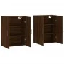 Wall cabinets 2 units brown oak 69.5x34x90 cm by vidaXL, Sideboards - Ref: Foro24-3195650, Price: 132,17 €, Discount: %