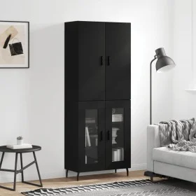 Hohes Sideboard Sperrholz schwarz 69,5x34x180 cm von vidaXL, Sideboards - Ref: Foro24-3195748, Preis: 156,17 €, Rabatt: %