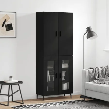 Hohes Sideboard Sperrholz schwarz 69,5x34x180 cm von vidaXL, Sideboards - Ref: Foro24-3195748, Preis: 156,17 €, Rabatt: %