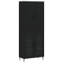 Aparador alto madera contrachapada negro 69,5x34x180 cm de vidaXL, Aparadores - Ref: Foro24-3195748, Precio: 158,40 €, Descue...