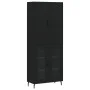 Hohes Sideboard Sperrholz schwarz 69,5x34x180 cm von vidaXL, Sideboards - Ref: Foro24-3195748, Preis: 156,17 €, Rabatt: %