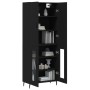 Aparador alto madera contrachapada negro 69,5x34x180 cm de vidaXL, Aparadores - Ref: Foro24-3195748, Precio: 158,40 €, Descue...