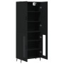 Aparador alto madera contrachapada negro 69,5x34x180 cm de vidaXL, Aparadores - Ref: Foro24-3195748, Precio: 158,40 €, Descue...
