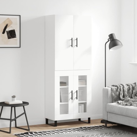 Aparador alto madera contrachapada blanco 69,5x34x180 cm de vidaXL, Aparadores - Ref: Foro24-3195755, Precio: 175,46 €, Descu...
