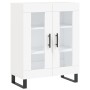 Aparador alto madera contrachapada blanco 69,5x34x180 cm de vidaXL, Aparadores - Ref: Foro24-3195755, Precio: 175,46 €, Descu...