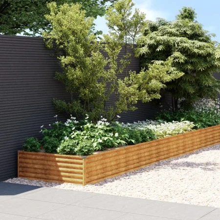 Jardinera acero corten 1150x100x36 cm de vidaXL, Maceteros y jardineras - Ref: Foro24-152001, Precio: 271,42 €, Descuento: %