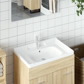Rectangular white ceramic bathroom sink 61x48x23 cm by vidaXL, Sinks - Ref: Foro24-153704, Price: 55,87 €, Discount: %
