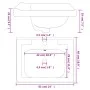 Rechteckiges Waschbecken aus Keramik weiß 61x48x23 cm von vidaXL, Sinkt - Ref: Foro24-153704, Preis: 55,87 €, Rabatt: %