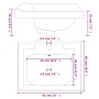 Rectangular white ceramic bathroom sink 61x48x23 cm by vidaXL, Sinks - Ref: Foro24-153704, Price: 57,44 €, Discount: %