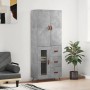 Hohes Sideboard Sperrholz grauer Beton 69,5x34x180 cm von vidaXL, Sideboards - Ref: Foro24-3195935, Preis: 171,13 €, Rabatt: %