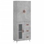 Hohes Sideboard Sperrholz grauer Beton 69,5x34x180 cm von vidaXL, Sideboards - Ref: Foro24-3195935, Preis: 171,13 €, Rabatt: %