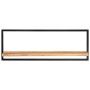 Estantes de pared 2 unidades madera maciza acacia 100x24x35 cm