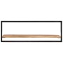 Estantes de pared 2 unidades madera maciza acacia 100x24x35 cm