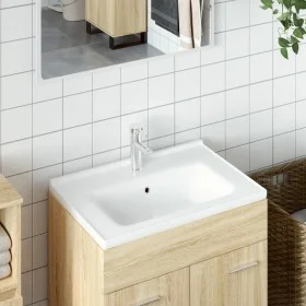 Rechteckiges Waschbecken aus weißer Keramik, 61 x 48 x 19,5 cm von vidaXL, Sinkt - Ref: Foro24-153709, Preis: 79,92 €, Rabatt: %