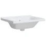 White ceramic rectangular bathroom sink 61x48x19.5 cm by vidaXL, Sinks - Ref: Foro24-153709, Price: 79,92 €, Discount: %