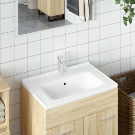 Lavabo de baño rectangular cerámica blanco 71x48x19,5 cm de vidaXL, Lavabos - Ref: Foro24-153710, Precio: 94,04 €, Descuento: %