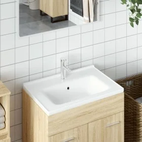 Rectangular white ceramic bathroom sink 71x48x19.5 cm by vidaXL, Sinks - Ref: Foro24-153710, Price: 71,21 €, Discount: %