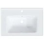 Rechteckiges Waschbecken aus Keramik weiß 71x48x19,5 cm von vidaXL, Sinkt - Ref: Foro24-153710, Preis: 71,21 €, Rabatt: %