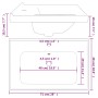 Rectangular white ceramic bathroom sink 71x48x19.5 cm by vidaXL, Sinks - Ref: Foro24-153710, Price: 112,11 €, Discount: %