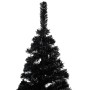 Árbol de Navidad artificial con soporte negro PVC 210 cm