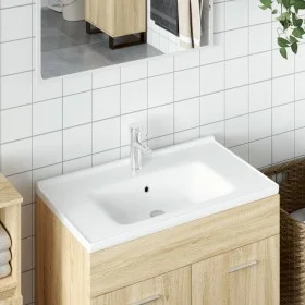 Rechteckiges Waschbecken aus Keramik weiß 91,5x48x19,5 cm von vidaXL, Sinkt - Ref: Foro24-153712, Preis: 145,79 €, Rabatt: %