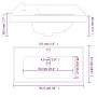 Lavabo de baño rectangular cerámica blanco 91,5x48x19,5 cm de vidaXL, Lavabos - Ref: Foro24-153712, Precio: 145,76 €, Descuen...