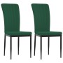 Esszimmerstühle 2 Einheiten aus dunkelgrünem Samt von vidaXL, Essstühle - Ref: Foro24-326095, Preis: 90,17 €, Rabatt: %