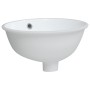 Lavabo de baño ovalado cerámica blanco 33x29x16,5 cm de vidaXL, Lavabos - Ref: Foro24-153715, Precio: 49,51 €