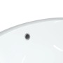Ovales Waschbecken aus weißer Keramik, 33 x 29 x 16,5 cm von vidaXL, Sinkt - Ref: Foro24-153715, Preis: 49,51 €, Rabatt: %