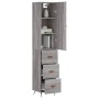 Hohes Sonoma-Sideboard aus grauem Sperrholz, 34,5 x 34 x 180 cm von vidaXL, Sideboards - Ref: Foro24-3198831, Preis: 113,00 €...