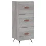 Tall Sonoma gray plywood sideboard 34.5x34x180 cm by vidaXL, Sideboards - Ref: Foro24-3198831, Price: 111,72 €, Discount: %