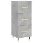 Aparador de madera contrachapada gris hormigón 34,5x34x180 cm de vidaXL, Aparadores - Ref: Foro24-3198837, Precio: 107,29 €, ...