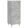 Aparador de madera contrachapada gris hormigón 34,5x34x180 cm de vidaXL, Aparadores - Ref: Foro24-3198837, Precio: 108,52 €, ...